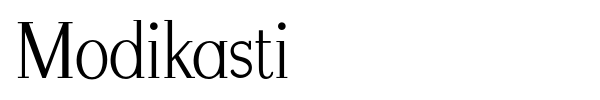 Modikasti font