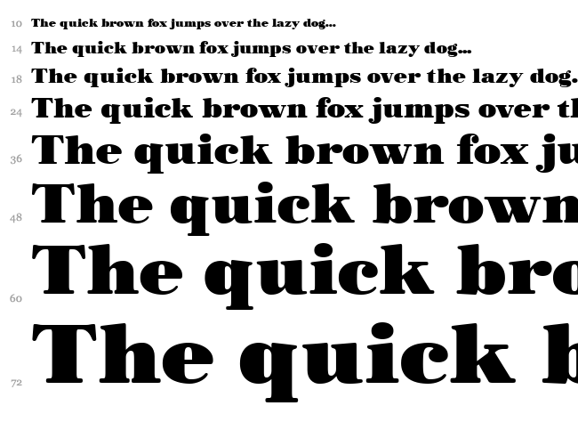 Morbodoni font waterfall