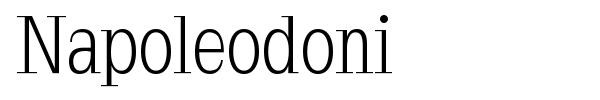 Napoleodoni font preview