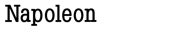Napoleon font preview