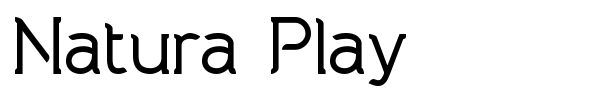 Natura Play font preview