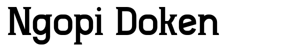 Ngopi Doken font preview
