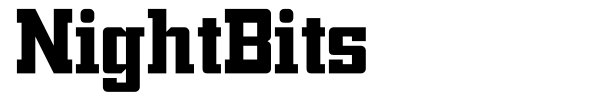 NightBits font preview