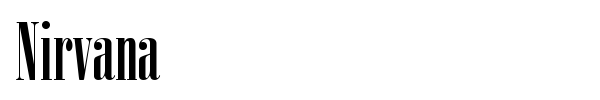 Nirvana font