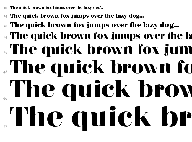 Nouvelle Vague font waterfall