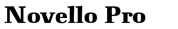 Novello Pro font preview