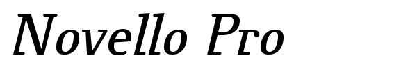 Novello Pro font preview
