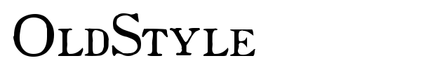 OldStyle font
