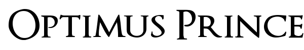 Optimus Princeps font