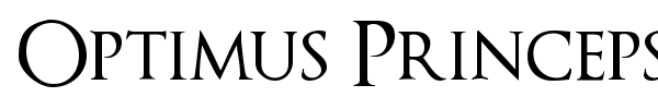Optimus Princeps font preview