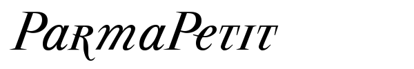 ParmaPetit font