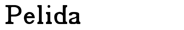Pelida font