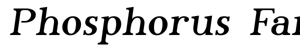 Phosphorus Family font preview