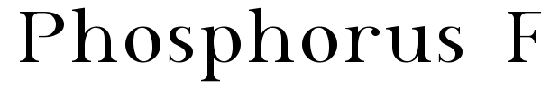 Phosphorus Family font preview