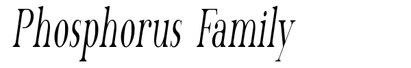 Phosphorus Family font preview