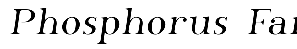 Phosphorus Family font preview