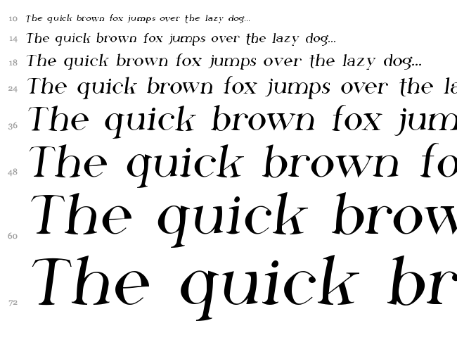 Phosphorus Family font waterfall