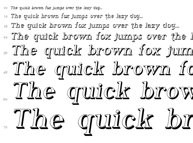 Phosphorus Family font waterfall