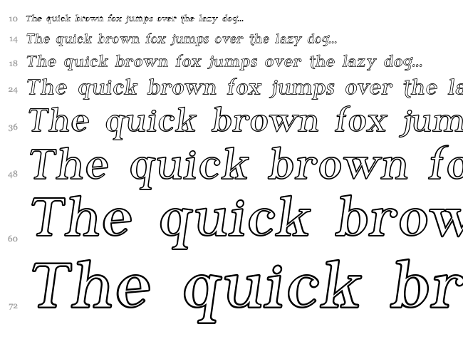 Phosphorus Family font waterfall
