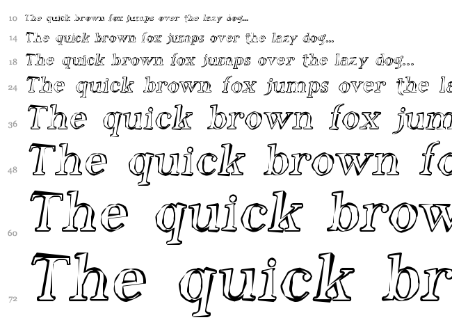 Phosphorus Family font waterfall
