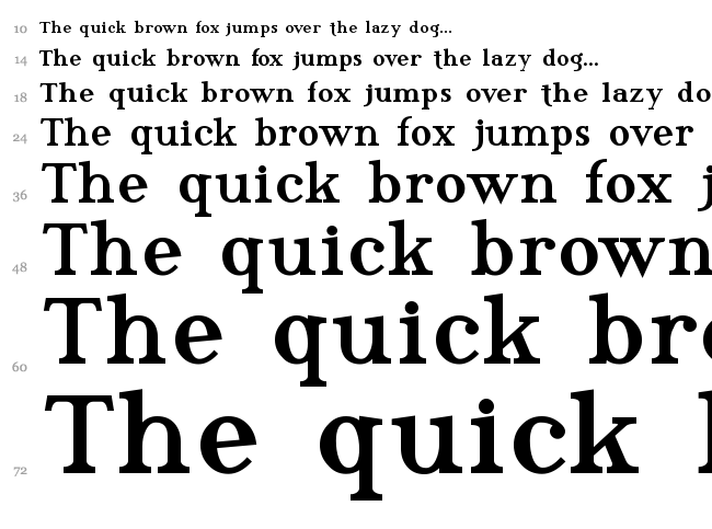 Phosphorus Family font waterfall