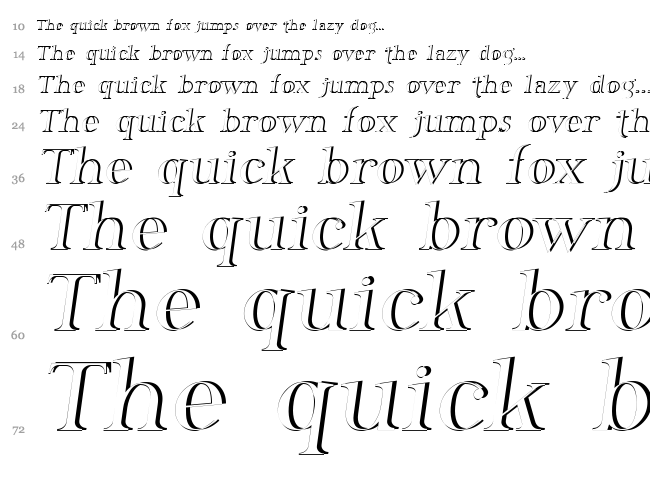 Phosphorus Family font waterfall