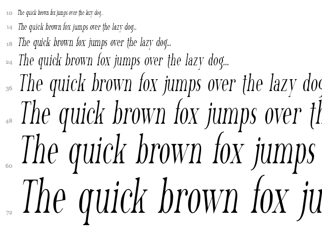 Phosphorus Family font waterfall