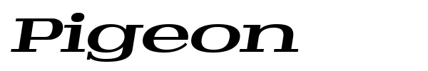 Pigeon font preview