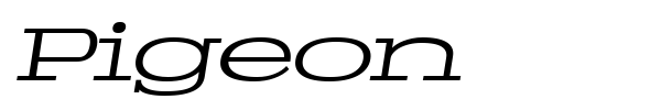 Pigeon font preview