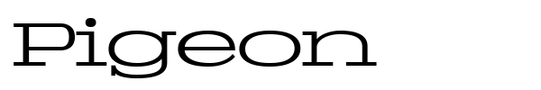 Pigeon font preview