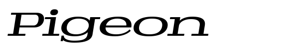 Pigeon font preview