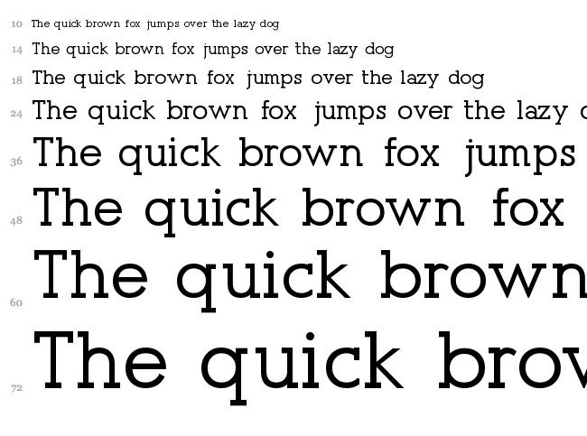 Presse font waterfall
