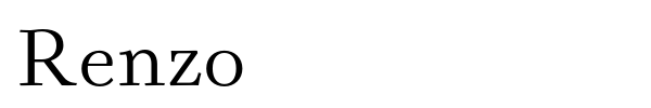 Renzo font