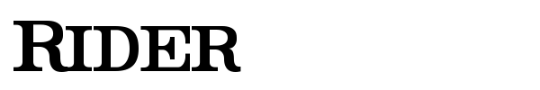 Rider font preview