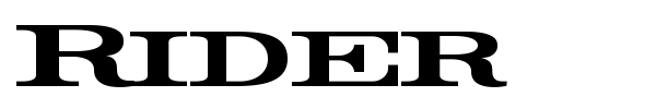 Rider font preview