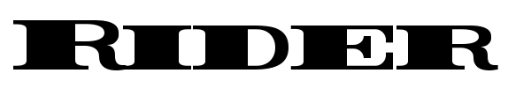 Rider font preview