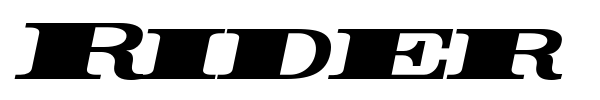 Rider font preview