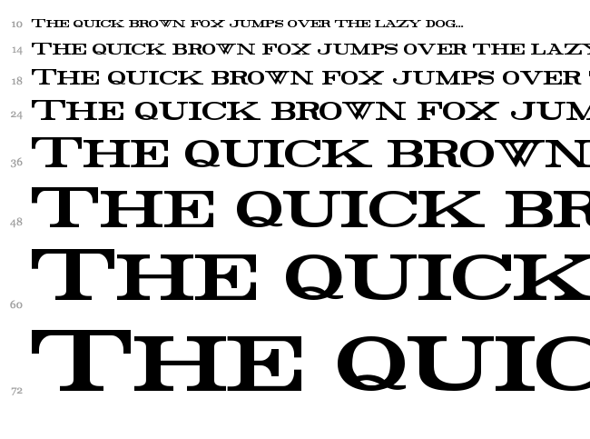 Rider font waterfall