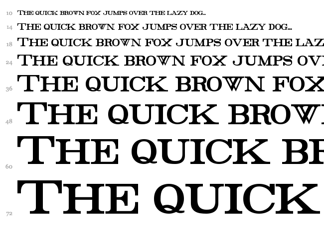 Rider font waterfall