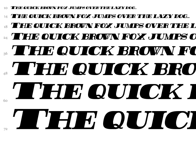 Rider font waterfall