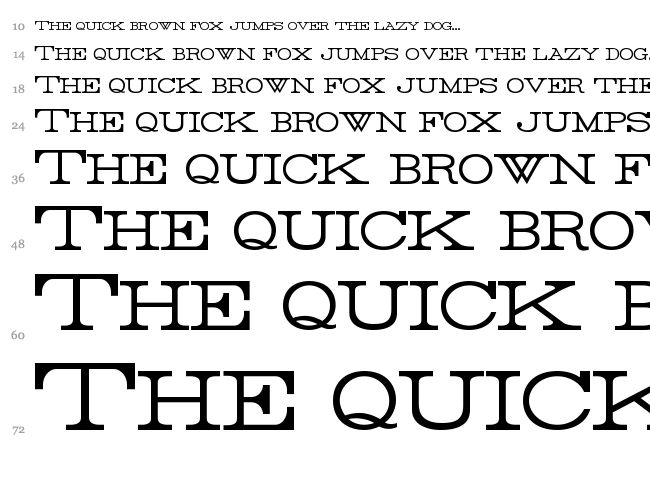 Rider font waterfall