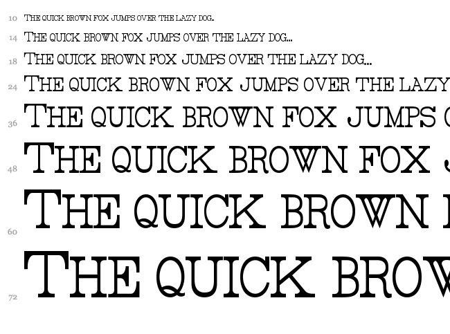 Rider font waterfall
