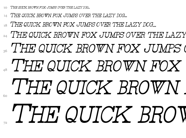 Rider font waterfall