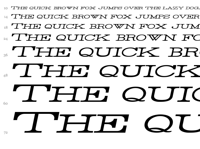 Rider font waterfall
