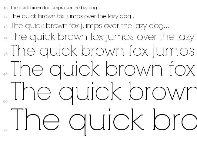 RNS Camelia font waterfall