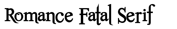 Romance Fatal Serif font preview