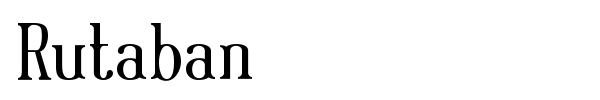 Rutaban font