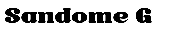 Sandome G font preview