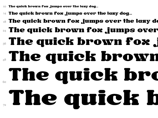 Sandome G font waterfall
