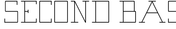 Second Base Line font